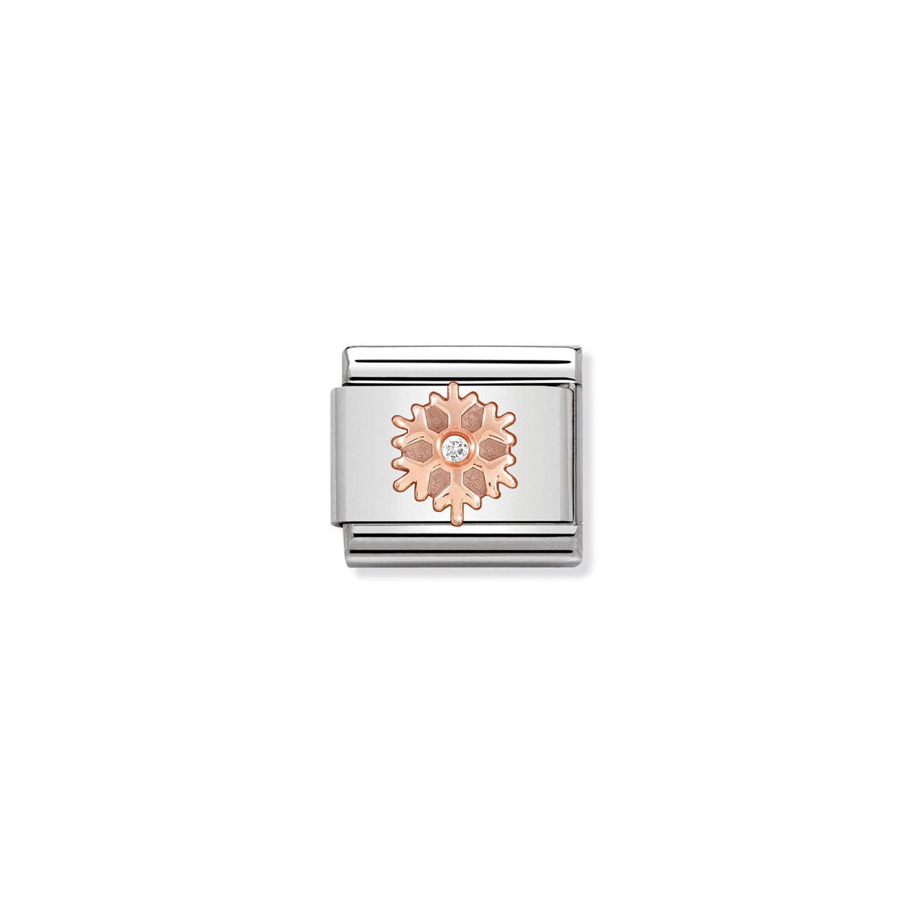 Composable Classic Link 430305/23 Rose Gold Snowflake CZ