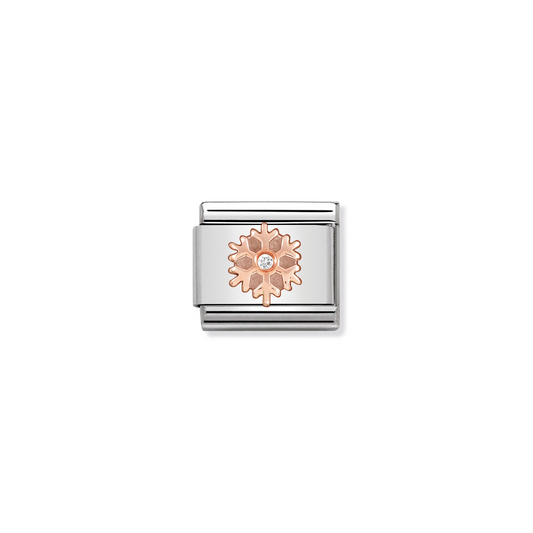 Composable Classic Link 430305/23 Rose Gold Snowflake CZ