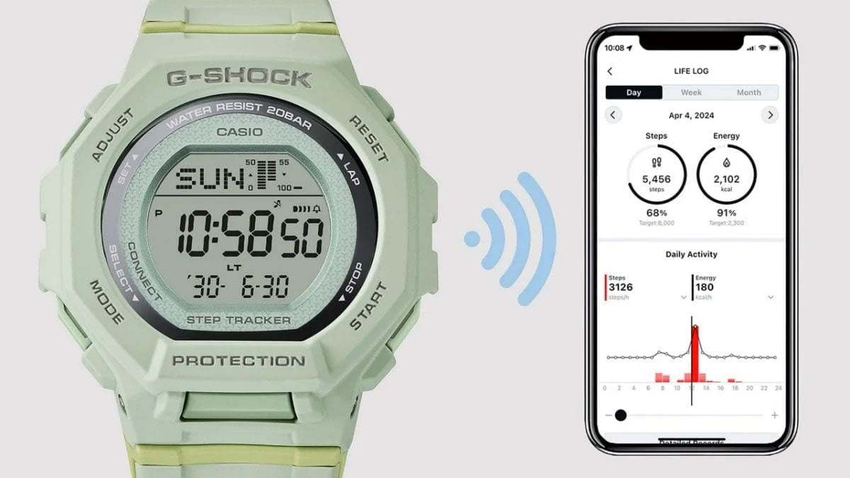 G-Shock - Green G-Squad - GMDB300-3D
