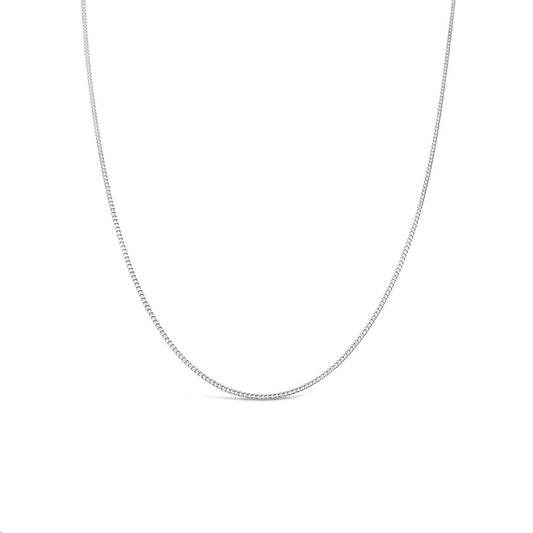 45cm Sterling Silver CD30 Diamond Cut Curb Chain
