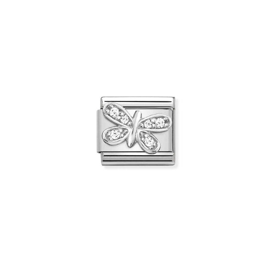 Composable Classic Link 330304/35 White Butterfly CZ in Silver