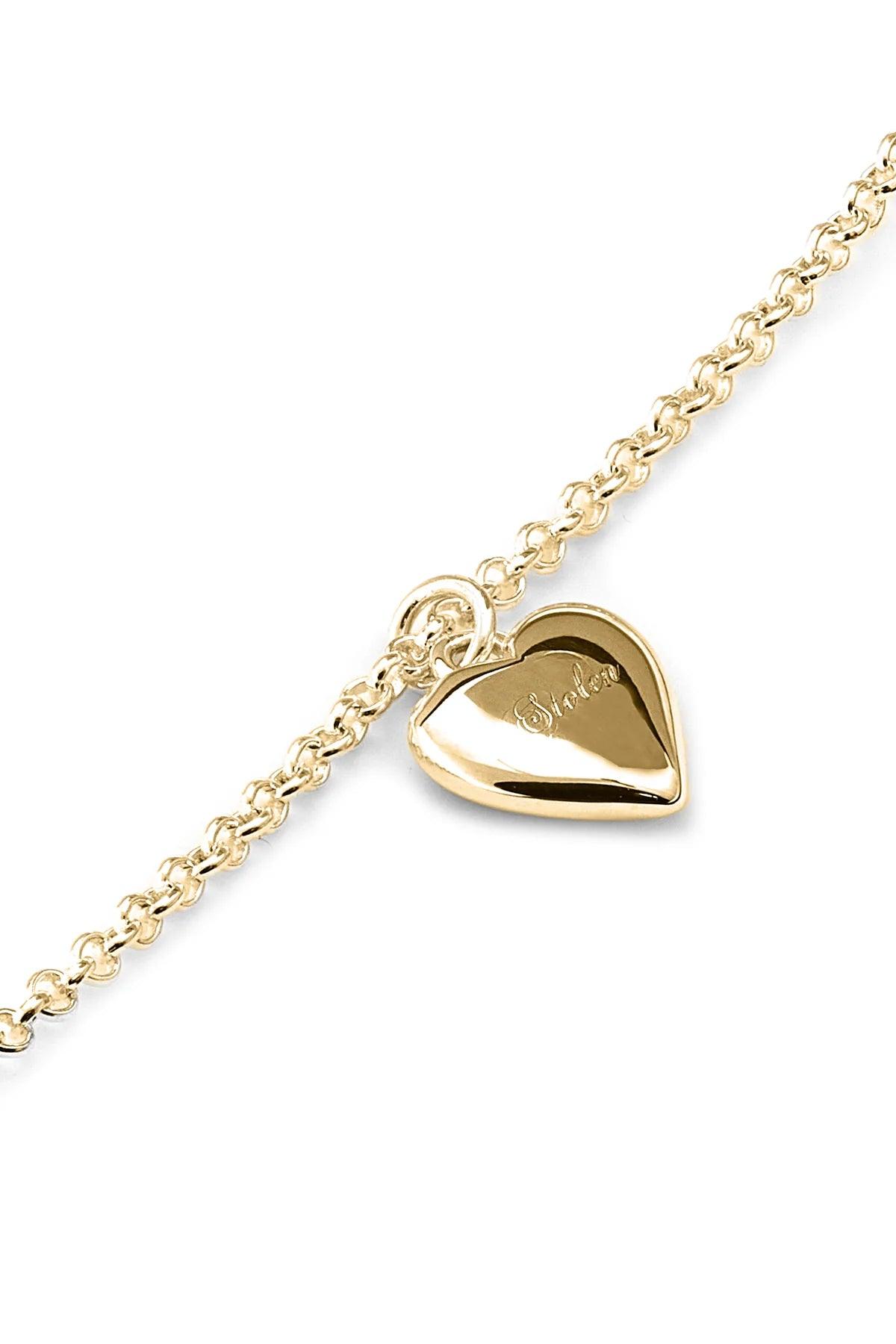 Full Heart Necklace - Gold Plated