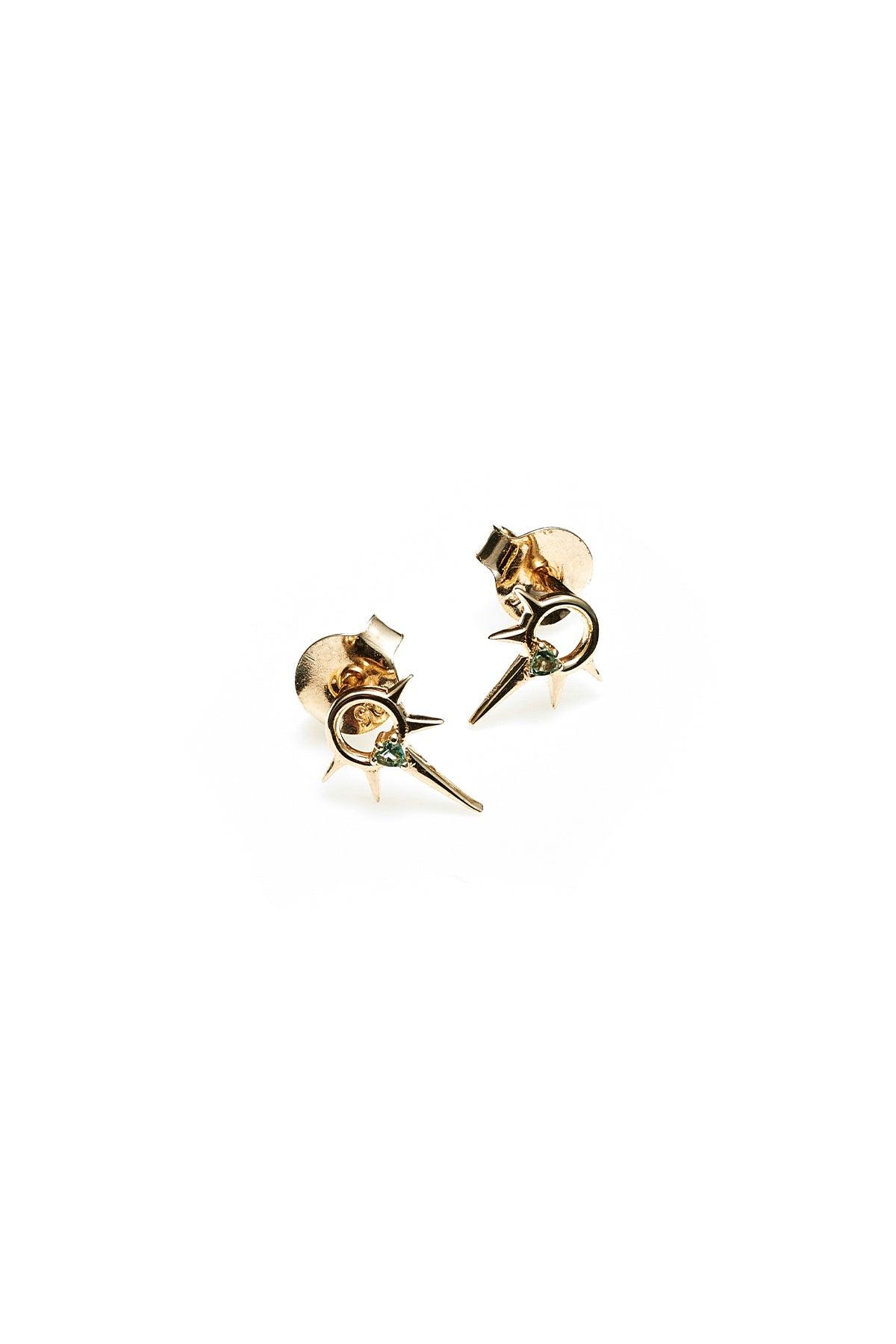 Micro Spike Studs - Gold Plated - Jamies Jewellers