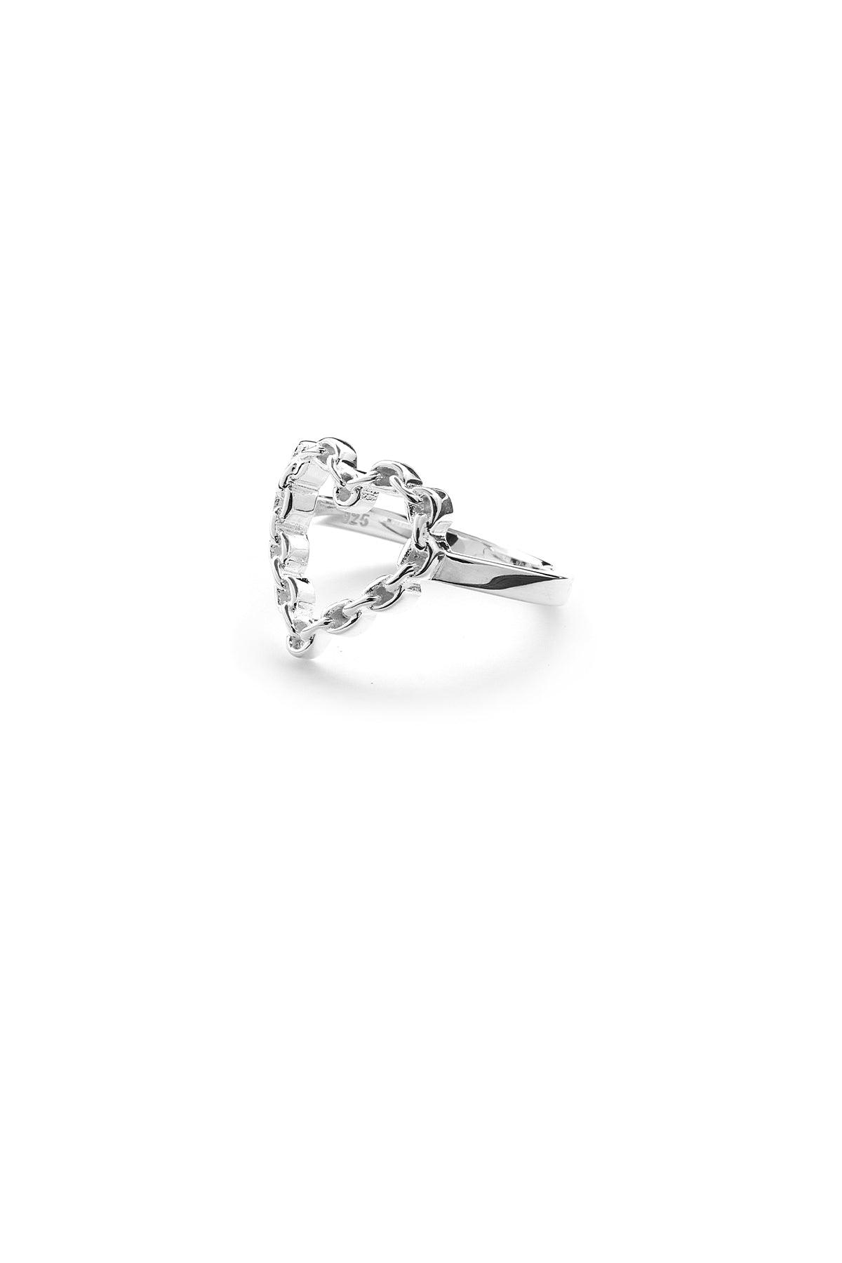 Chain Heart Ring - Jamies Jewellers