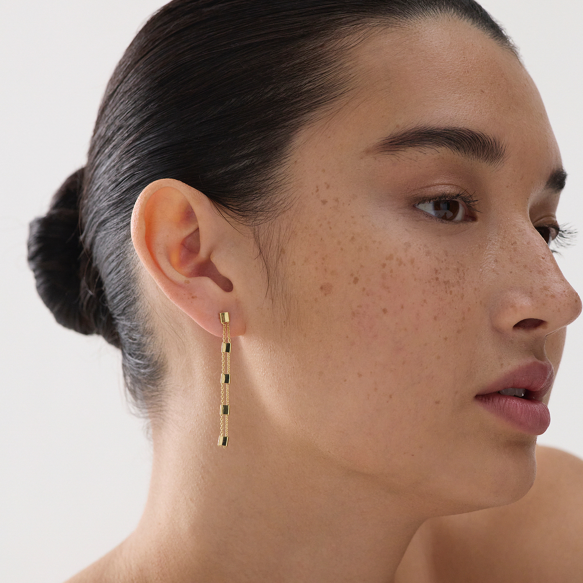 Summer Veil Stud Earring - Gold Plated