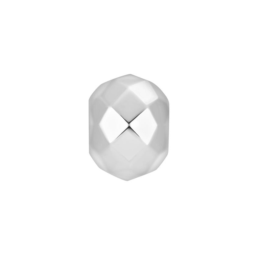 Faceted Oval Spacer Bead