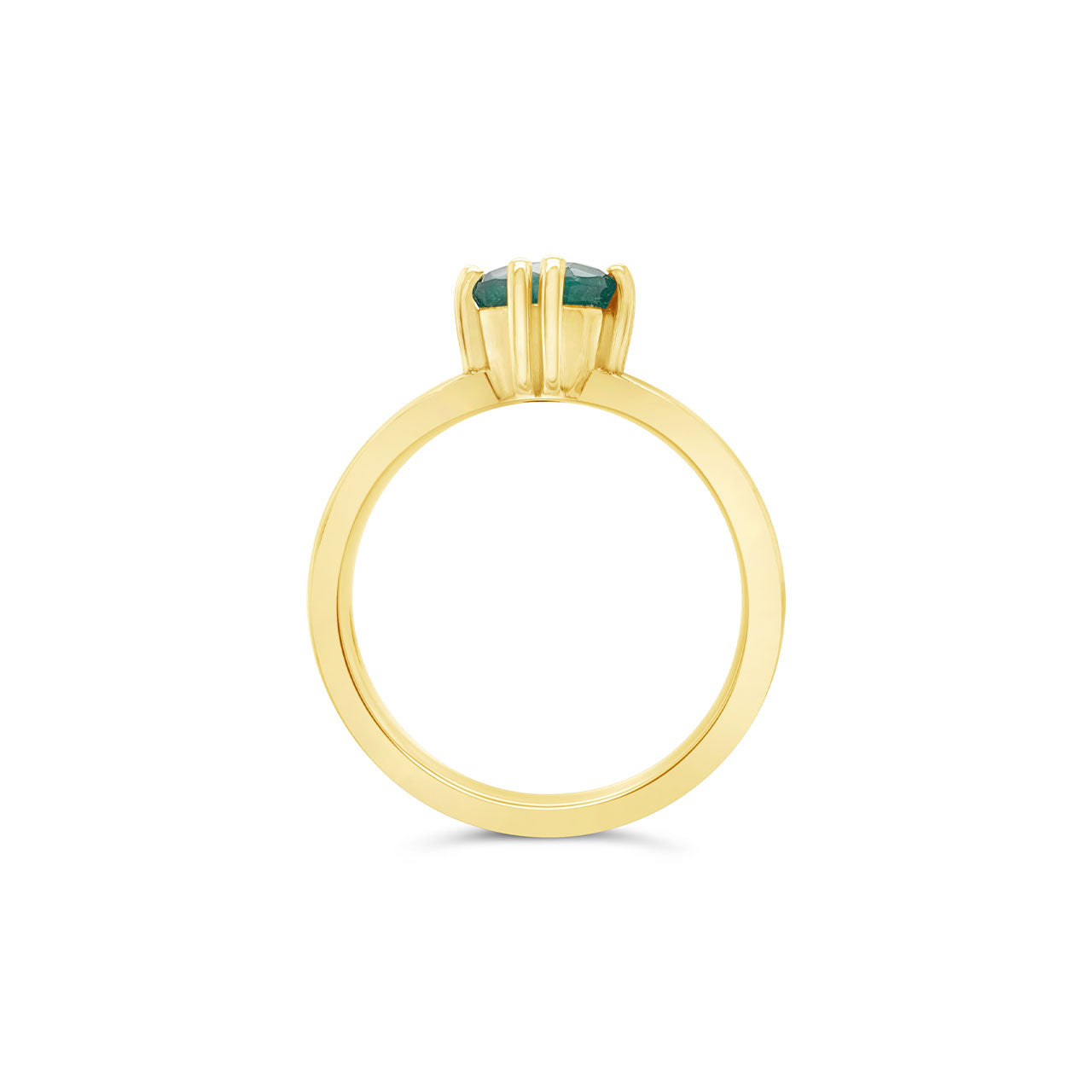 9k Yellow Gold 1.06ct Colombian Emerald Ring