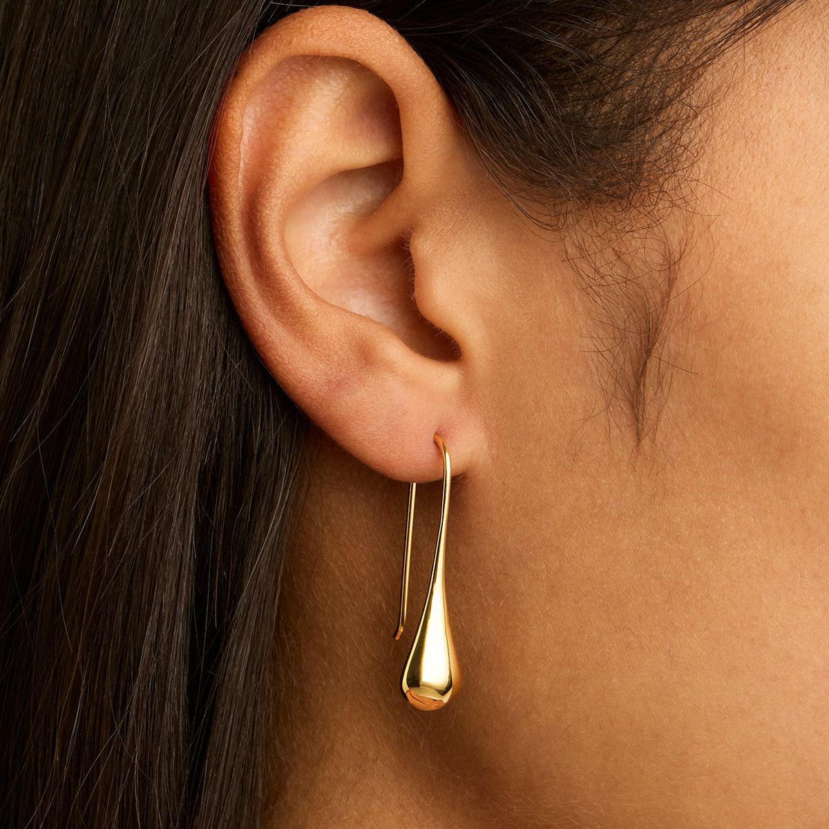 My Silent Tears Drop Earrings - Gold Plated