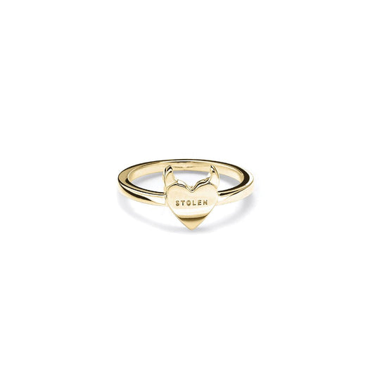 Sinister Heart Ring - Gold
