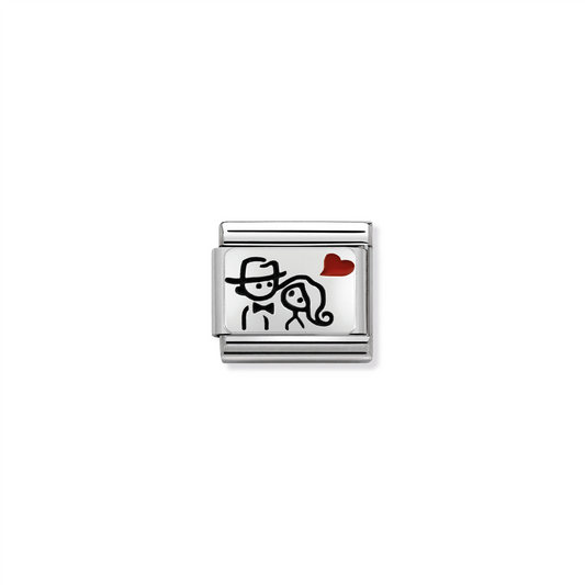Composable Classic Link 330208/10 Couple with Heart