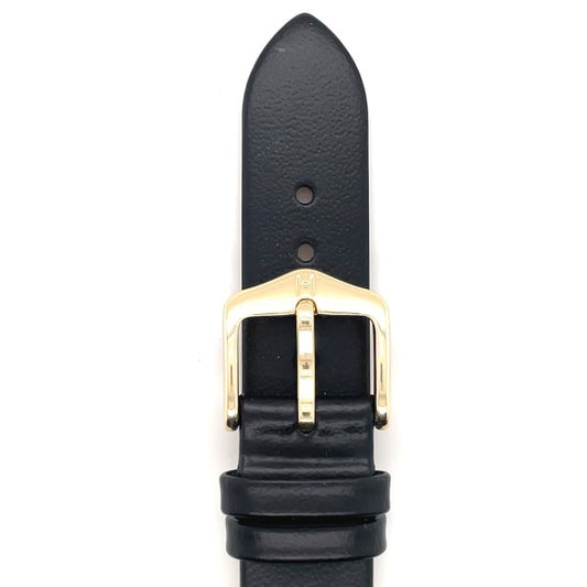 Wild Calf - 16mm Black Leather Medium Watch Strap