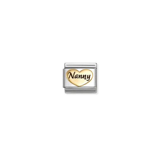 Composable Classic Link 030285/77 Nanny Heart In 18K Gold & Enamel