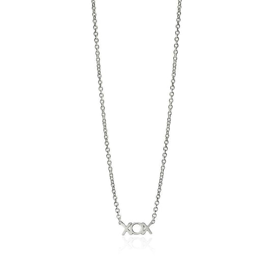 Sterling Silver Lil Hug and Kisses Pendant