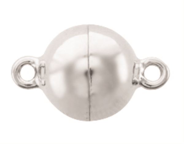 Sterling Silver 12mm Magnetic Ball Clasp