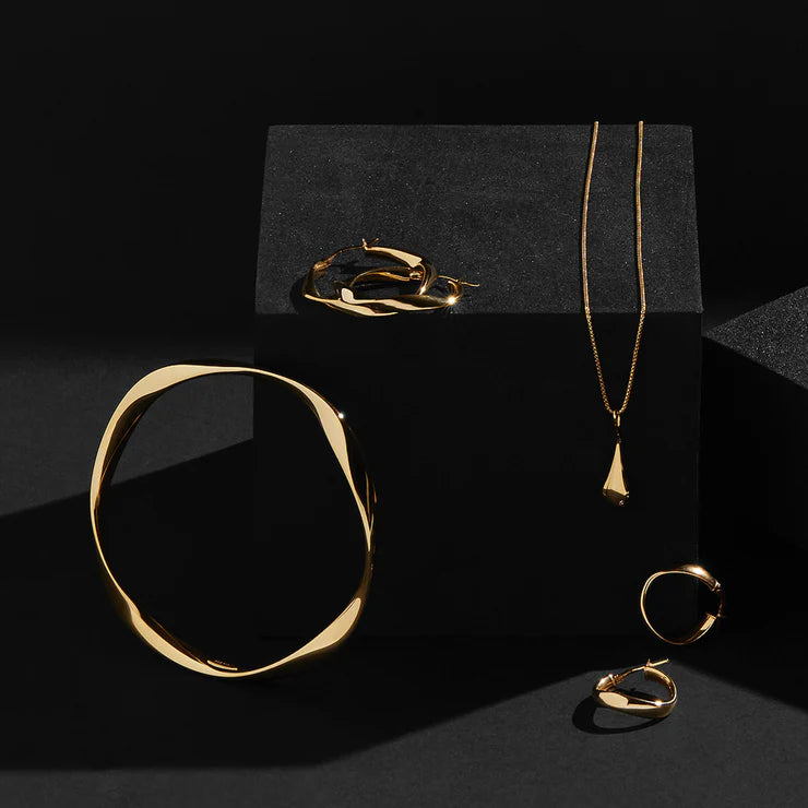 Eddy Hoop- Gold plated