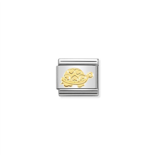 Composable Classic Link 030162/51 with Gold Turtle with Heart in 18k Gold