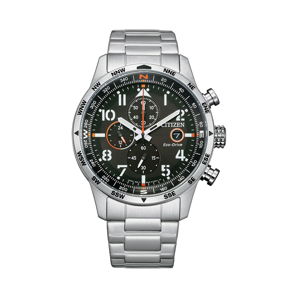 Citizen - Mens Steel Eco-Drive Chronograph Eco-Drive Watch - CA0790-83E