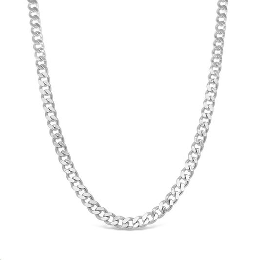 55cm Sterling Silver CD80 Diamond Cut Curb Chain