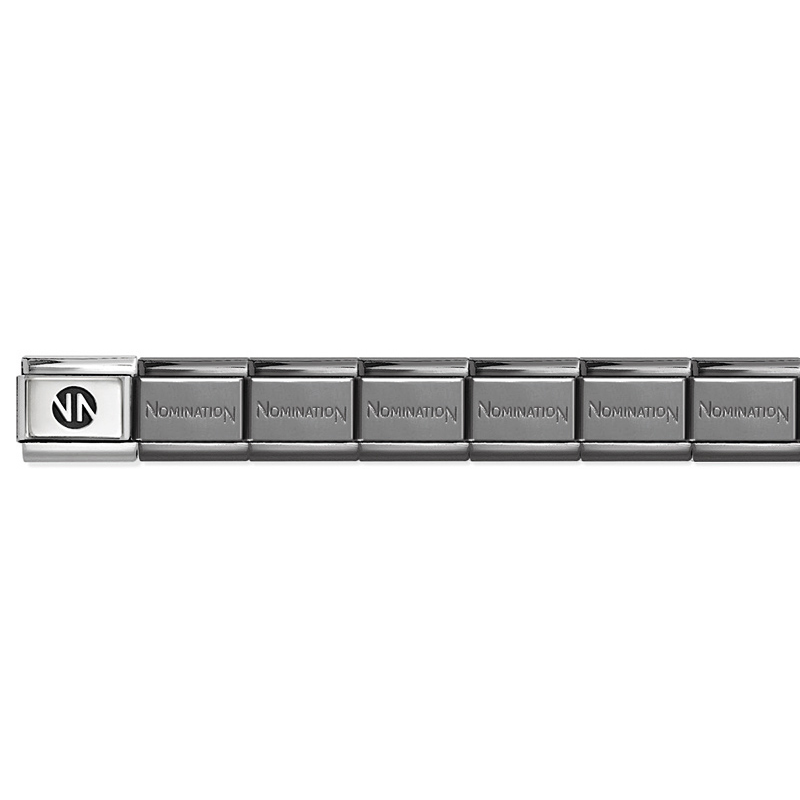 Composable Classic Bracelet Base 030001/046 Hematite Grey Plated Stainless Steel