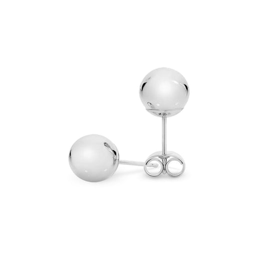 Sterling Silver 10mm Ball Stud Earrings