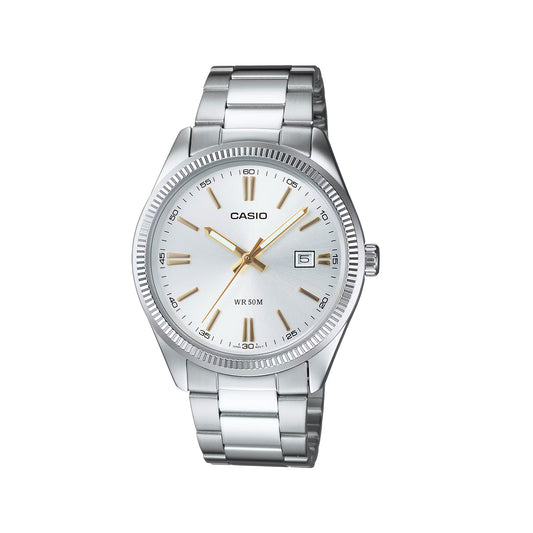 Casio Vintage Two Tone Stainless Steel Watch - MTP-1302D-7A2V