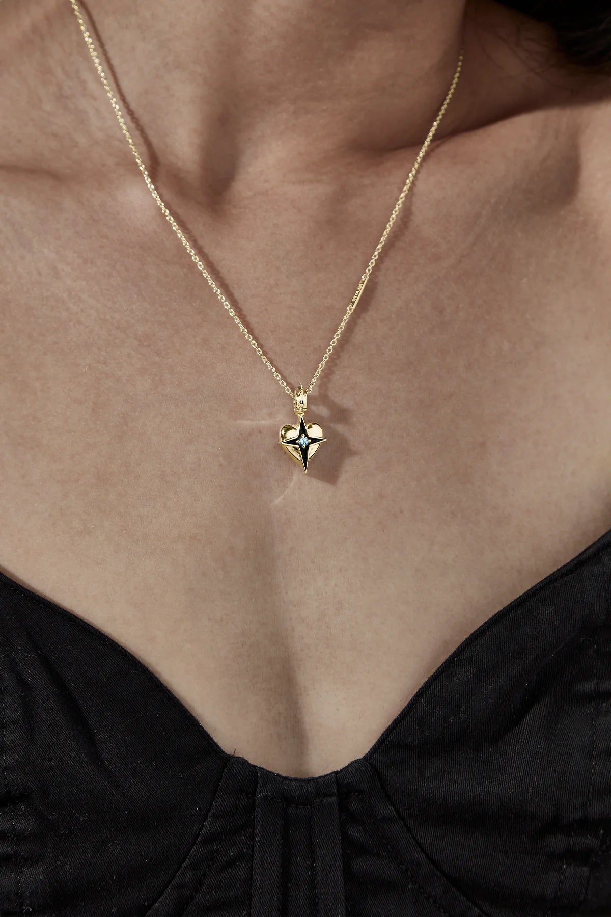 Celestial Heart Necklace - Gold Plated