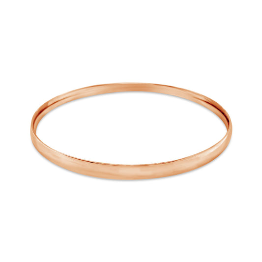 9k Rose Gold Round Bangle