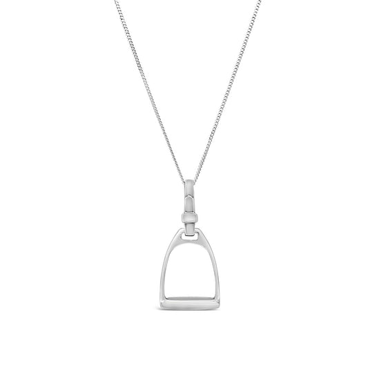 Sterling Silver Medium Stirrup Pendant