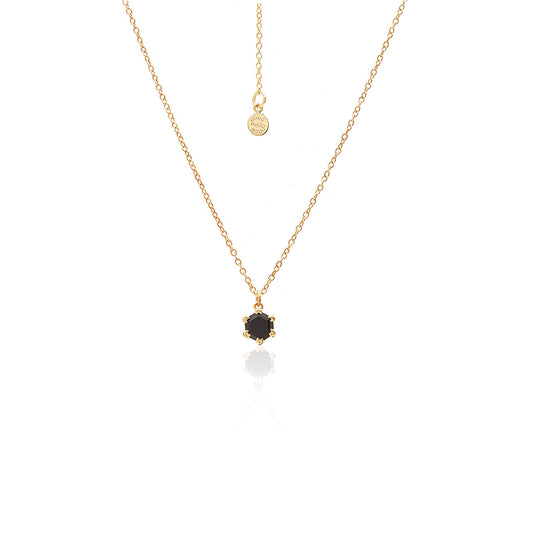 Harmony / Necklace / Black Spinel + Gold