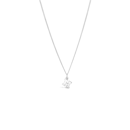 Sterling Silver Letter H Pendant