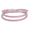 Lovelinks Bracelet/Necklace Pink Leather with Silver Clasp 55cm
