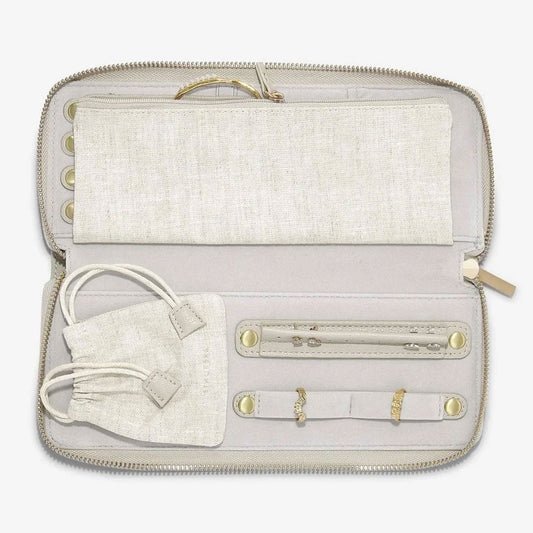 Oatmeal & Linen Jewellery Wallet