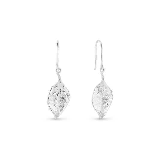 Sterling Silver Pohutukawa Drop Earrings