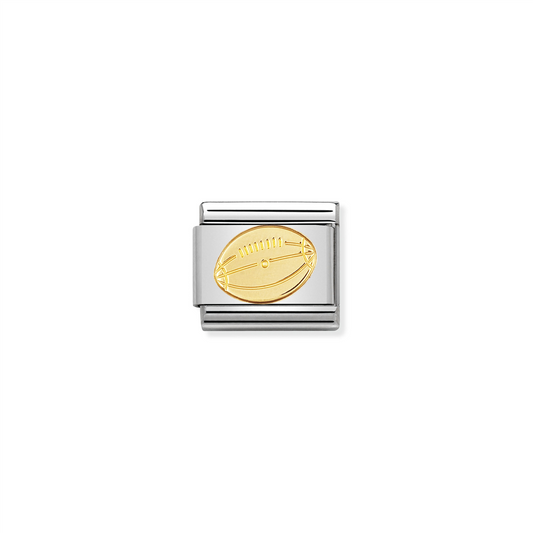 Composable Classic Link 030106/03 Rugby Ball in 18k Gold