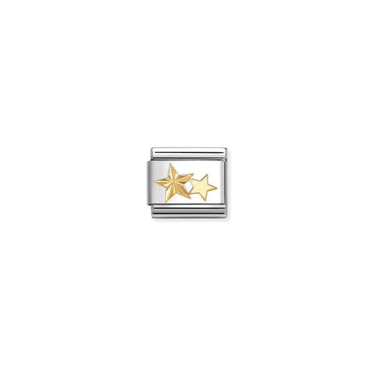Composable Classic Link 030149/65 Etched Stars In 18K Gold