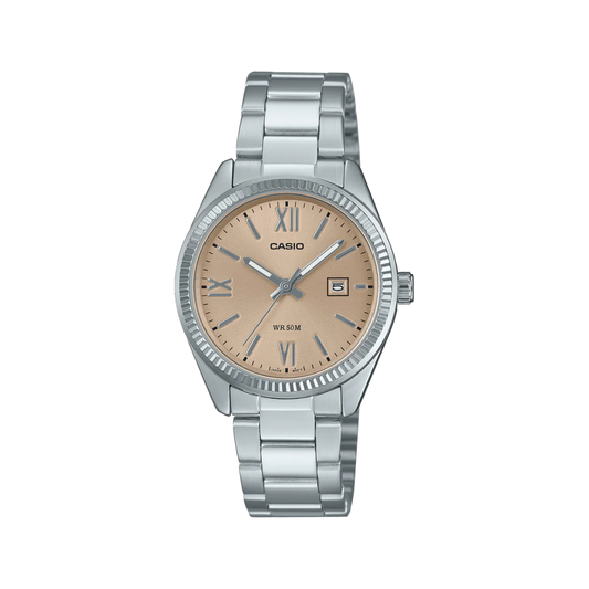 Casio Vintage Ladies Gold Dial Stainless Steel Watch - LTP1302DD-4A2