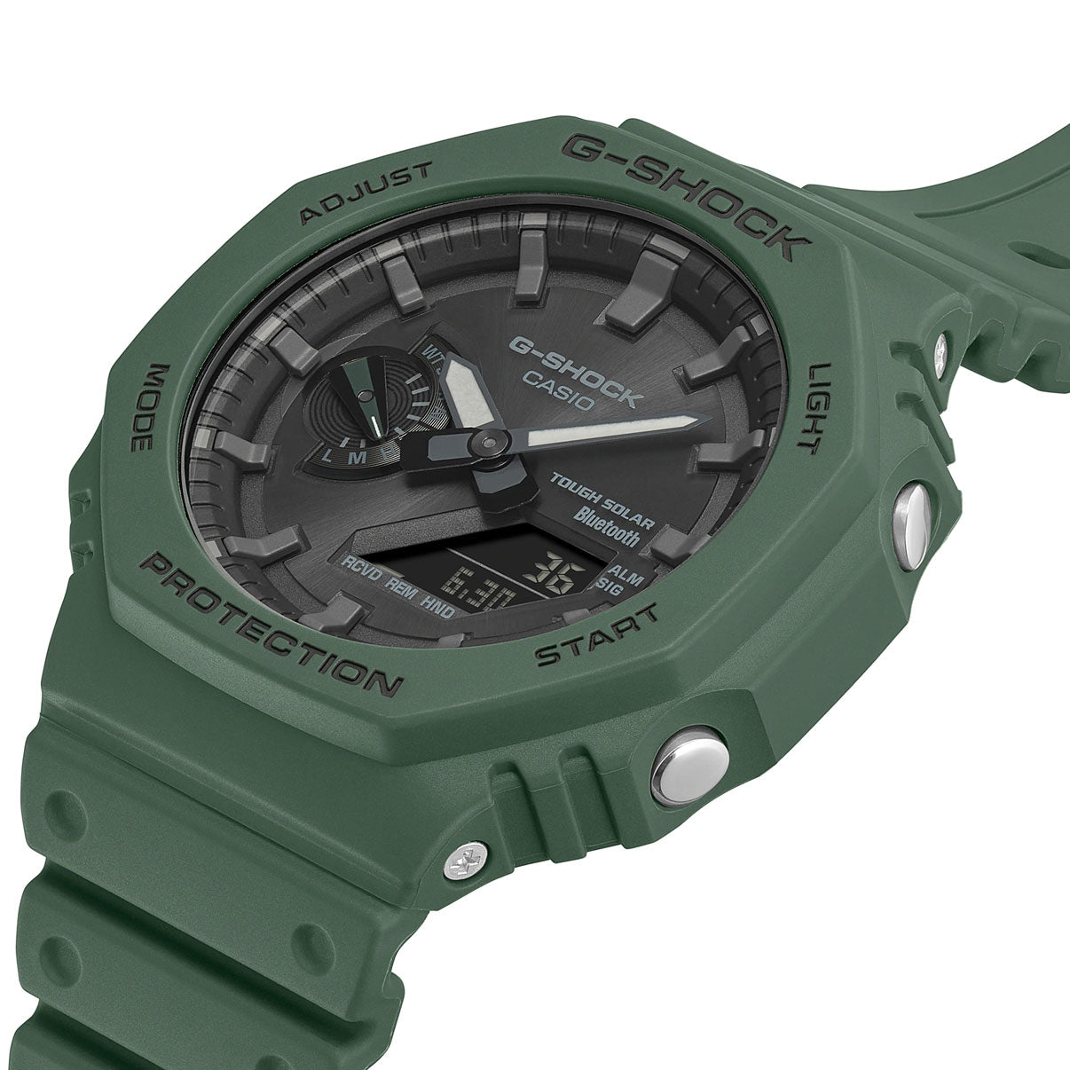 G-Shock Carbon Core Guard Tough Solar Slim Duo - Green - GA-B2100-3A