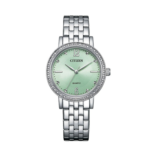 Citizen EL3100-55X Ladies Quartz Dress with Soft Green Dial Watch