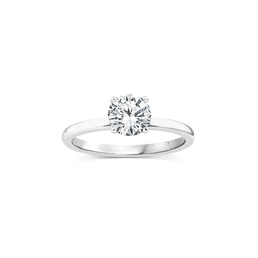 9k White Gold 1.00ct Lab Grown Round Brilliant Diamond Engagement Ring