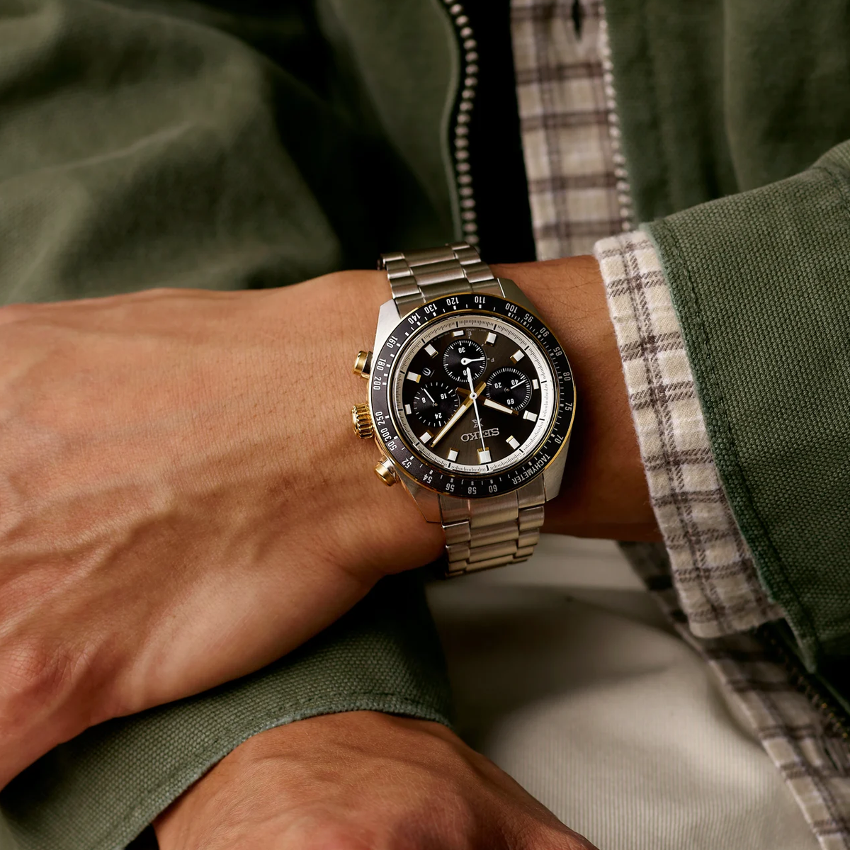 Seiko - HBJ002P Prospex Speedtimer ‘Racing’ Solar Chronograph Divers Watch