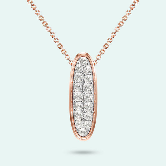 9k Rose Gold The Collette Diamond Pendant