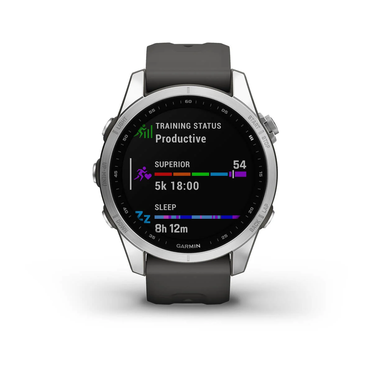 fēnix® 7S – Standard Edition - Silver with Graphite Band - 010-02539-01