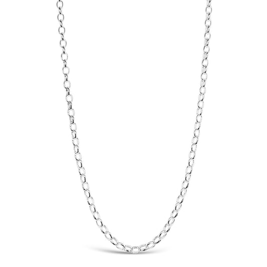 40cm Sterling Silver V340 Oval Belcher Chain