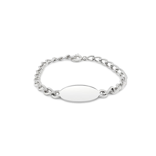 Sterling Silver Babies ID Bracelet