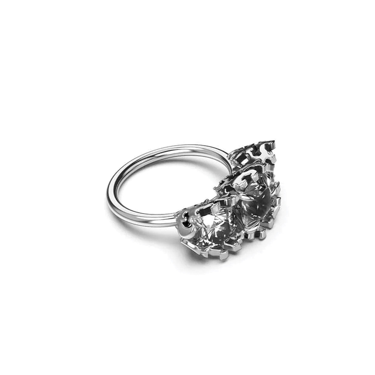 Delicate Distortion Cocktail Ring