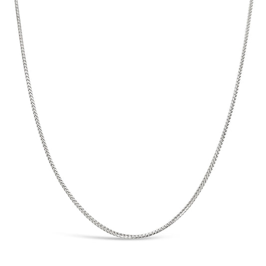 52cm 9k White Gold 416 Franco Link Chain
