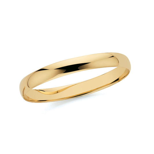 9k Yellow Gold Troy Ounce Bangle