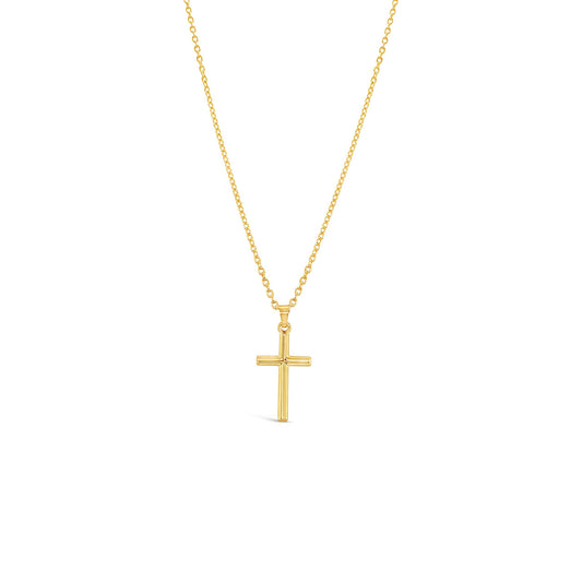 9k Yellow Gold Small Polished Cross Pendant