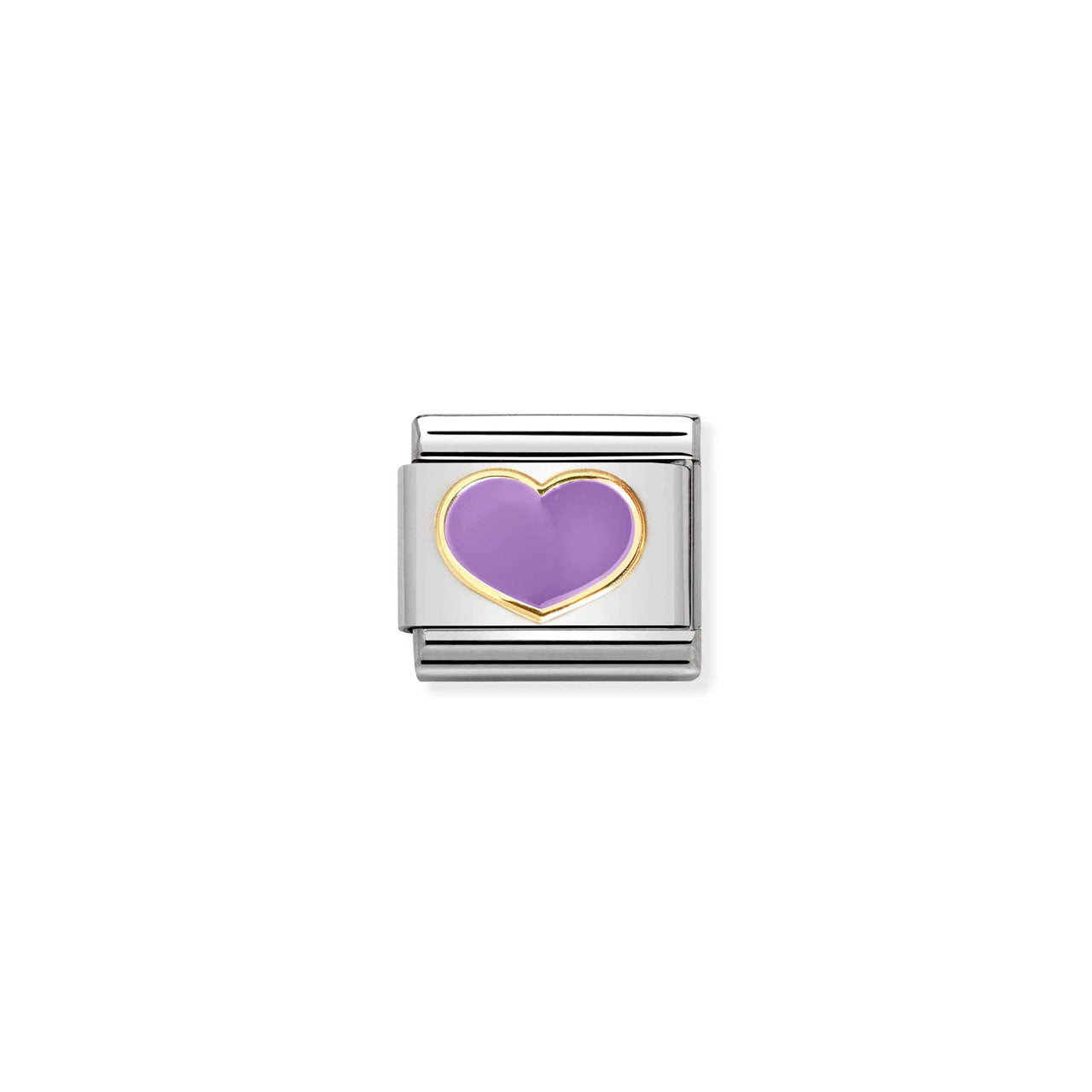 Composable Classic Link 030283/22 Lilac Heart In Gold