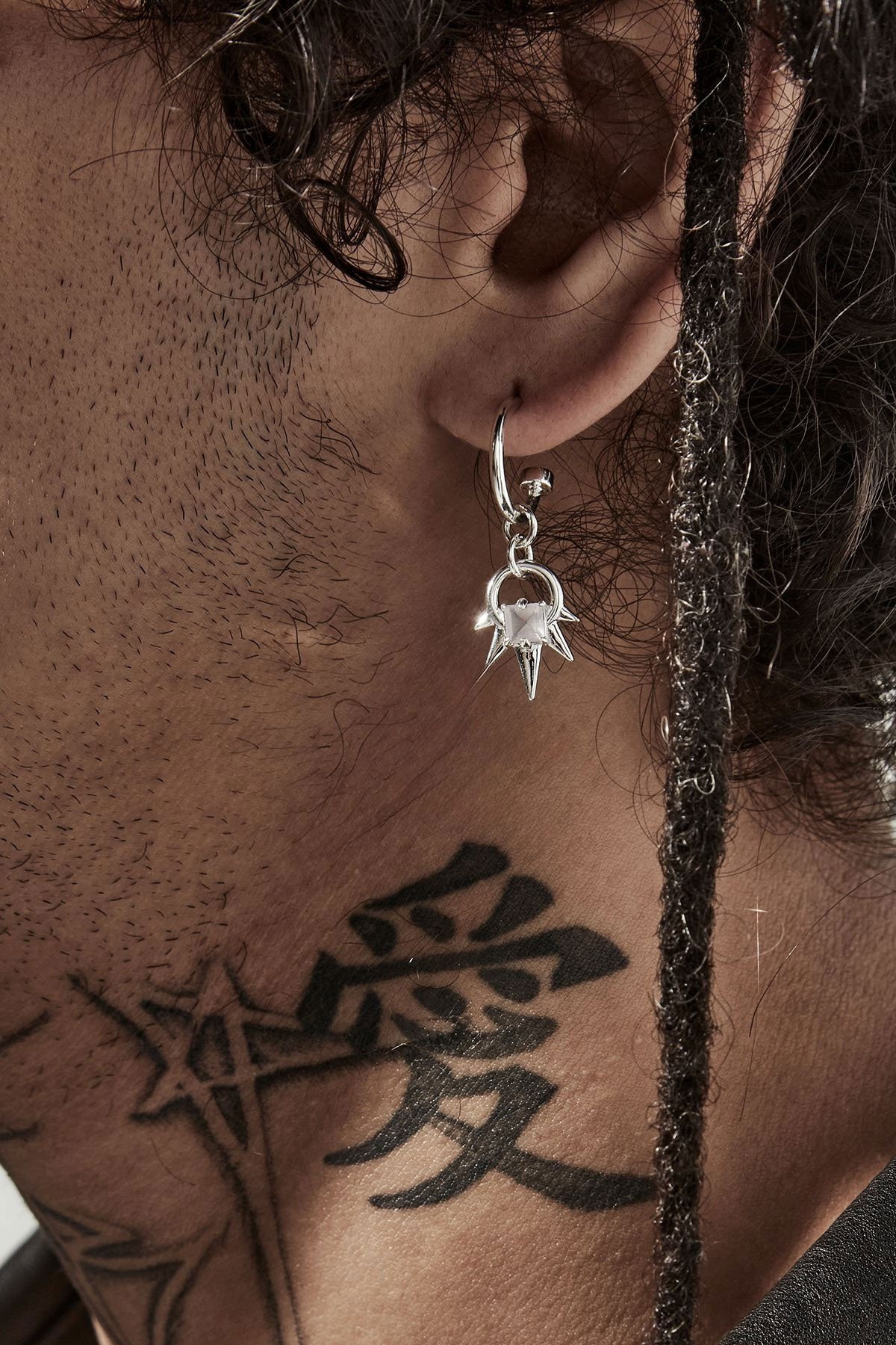 Geo Punk Anchor Earrings